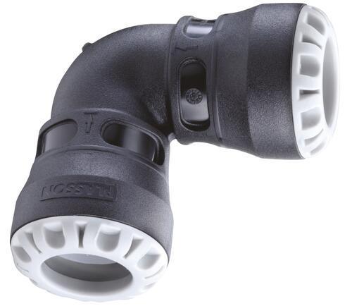 Coude 90° plastique enclipsable ø20 PE - PLASSON