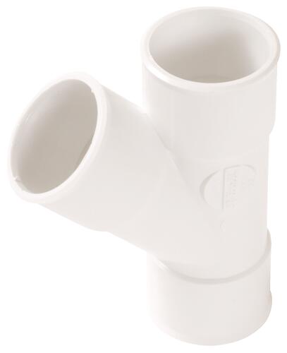 Culotte PVC 45° triple femelle ø32 blanc - NICOLL