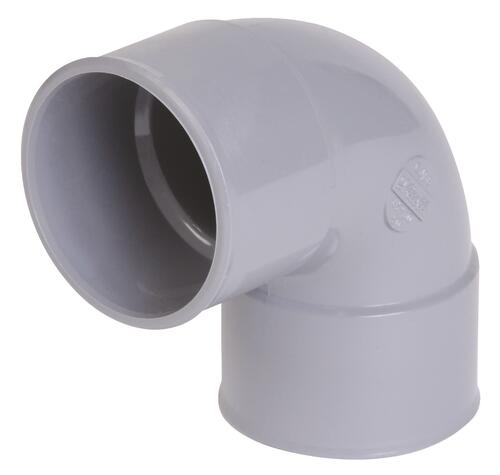 Coude PVC 87°30 double femelle ø63 - NICOLL