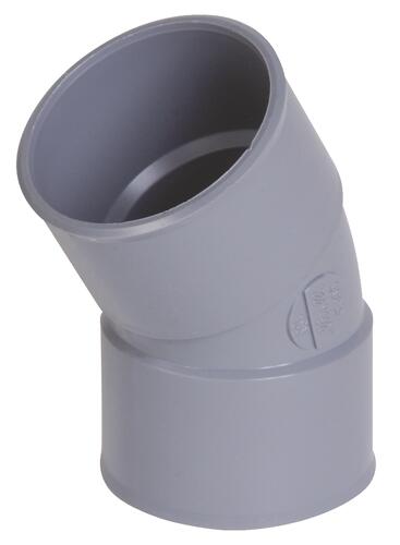 Coude PVC 30° double femelle ø75 - NICOLL