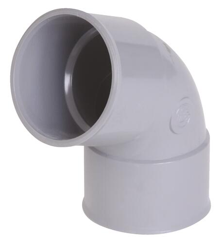 Coude PVC 67°30 double femelle ø75 - NICOLL