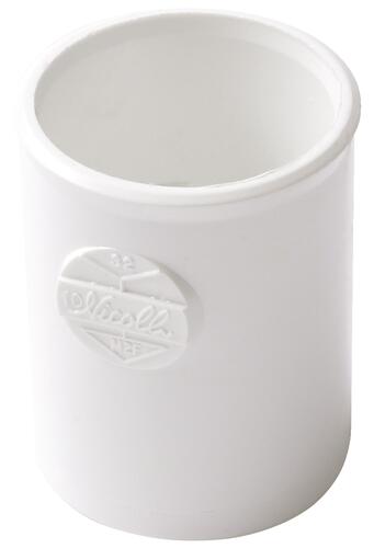 Manchon PVC butée double femelle ø32 blanc - NICOLL