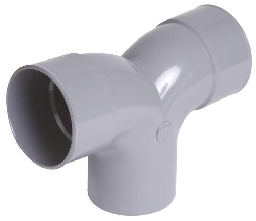 Double coude PVC 87°30 petit rayon mâle femelle ø100 - NICOLL