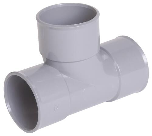 Té pied de biche PVC 87°30 triple femelle ø40 - NICOLL