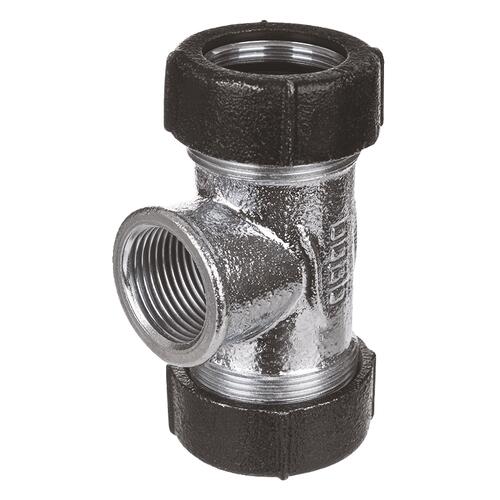 Té à compression ø25 - 26/34 pour tubes acier et PE GEBOQUICK