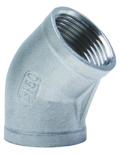 Coude égal 45° acier inoxydable FF26/34 - GEBOG316