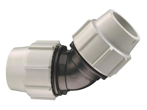Coude 45° égal à compression PE ø50 - PLASSON