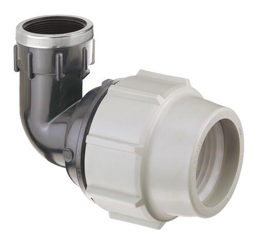 Coude 90° à compression femelle 15/21 PE ø20 - PLASSON