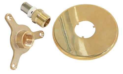 Applique d'arrosage brute avec raccord à sertir multicouche ø16 F15/21