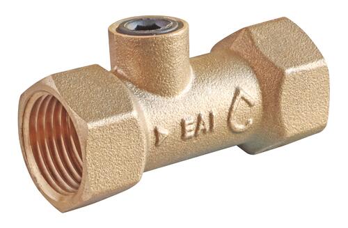 Clapet de retenue anti-pollution à purge type EA NF double femelle 15/21 58mm