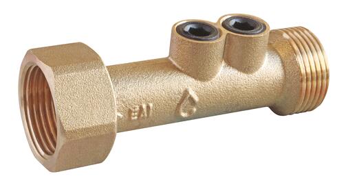 Clapet de retenue anti-pollution à double purge type EA NF mâle & écrou 20/27 78mm