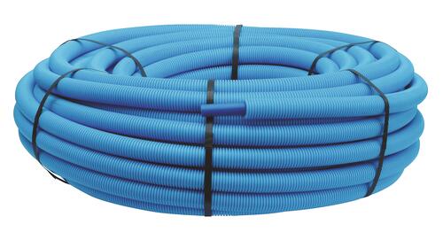 Tube PER PEX A gainé bleu ø25 50m