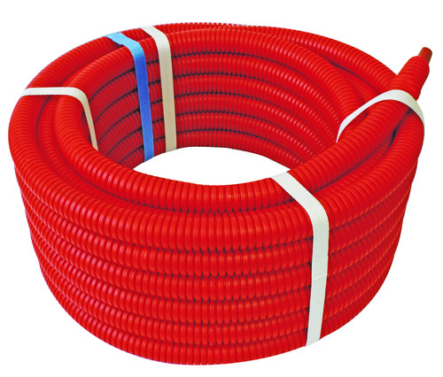 Tube PER PEX B gainé rouge ø20 15m SOMATHERM 113-20-15