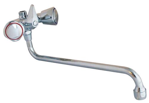 Mélangeur de douche chromé bec long entraxe 70mm