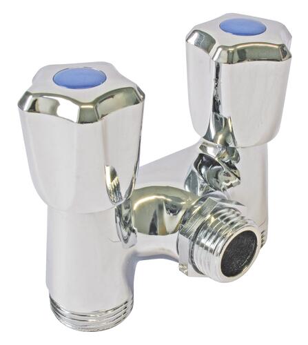 Robinet machine à laver double parallèle