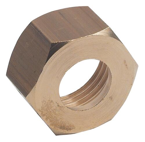 Écrou 6 pans brut laiton pour joints gripp ø12-15/21