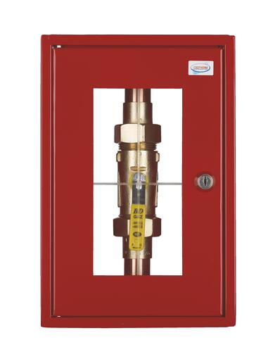 Coffret simple coupure gaz naturel et propane entrée/sortie ø22