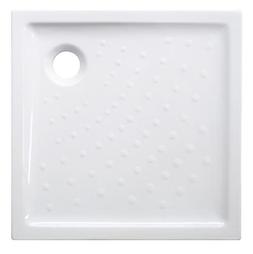 Receveur de douche céramique extra-plat 6 cm blanc 80x80cm