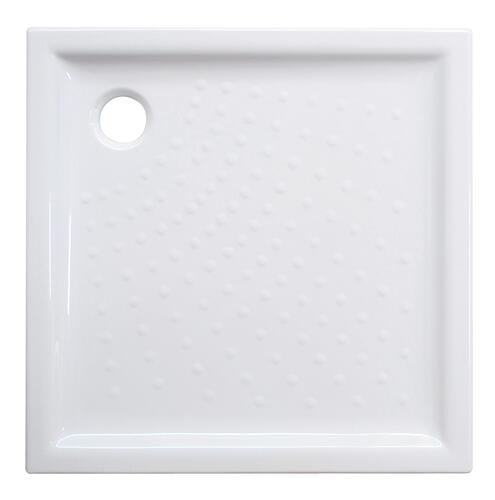 Receveur de douche céramique extra-plat 6 cm blanc 90x90cm