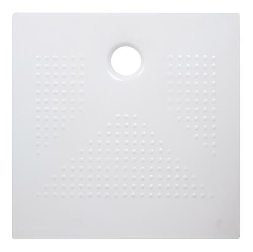 Receveur de douche céramique ultra-plat 3,5 cm blanc 80x80cm