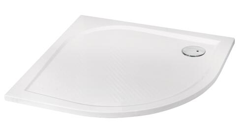 Receveur de douche quart de cercle 90cm béton de synthèse