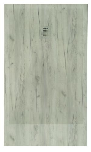 Receveur de douche résine de synthèse RECEA nature bois 80x140