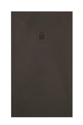 Receveur de douche résine de synthèse RECEA noir 80x120