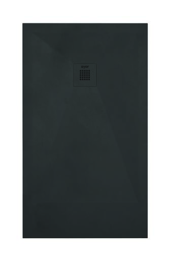 Receveur de douche résine de synthèse RECEA noir 80x140