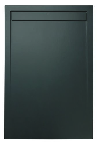 Receveur de douche caniveau résine de synthèse RUNA noir 90x120