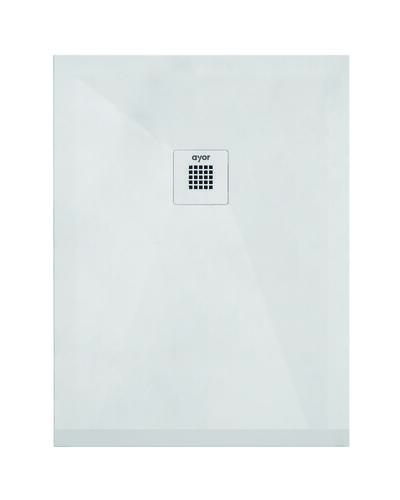 Receveur de douche résine de synthèse RECEA blanc 90x100