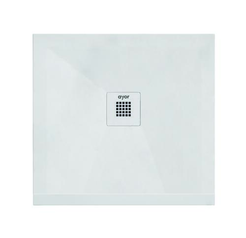Receveur de douche résine de synthèse RECEA blanc 100x100