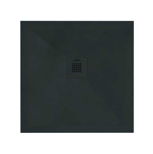 Receveur de douche résine de synthèse RECEA noir 100x100