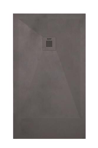 Receveur de douche résine de synthèse RECEA gris anthracite 80x120