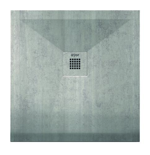 Receveur de douche résine de synthèse RECEA béton 90x90