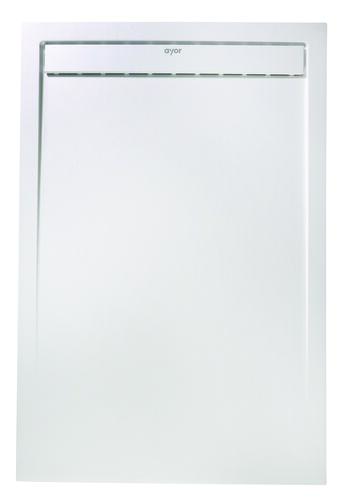 Receveur de douche caniveau résine de synthèse RUNA blanc 70x120