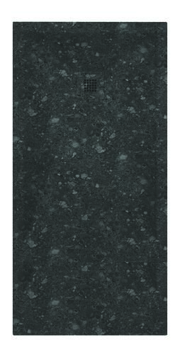 Receveur de douche résine de synthèse RECEA terrazzo noir 80x180