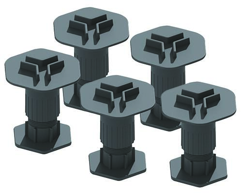 Lot de 5 pieds réglables pour receveur résine LARA