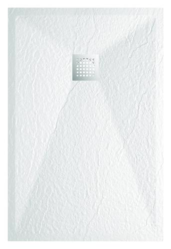 Receveur de douche resine LARA blanc 70x160 avec bonde
