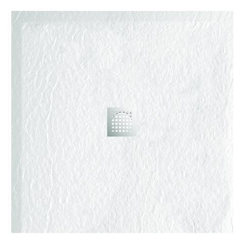 Receveur de douche resine LARA blanc 90x90 avec bonde