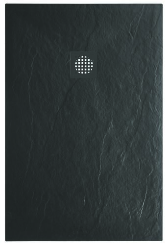 Receveur de douche resine LARA noir 80x170 avec bonde
