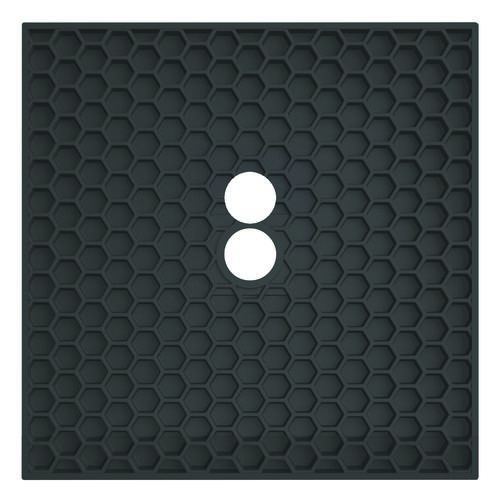 Receveur de douche resine LARA noir 90x90 avec bonde