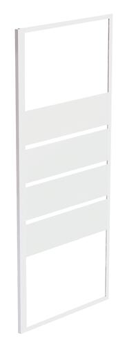 Retour fixe 80cm profilés blancs ERIS 2