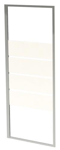 Retour fixe 80cm profilés chromés ERIS 2