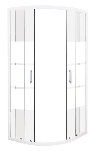 Paroi quart de cercle 2 volets coulissants AUMEA 90cm