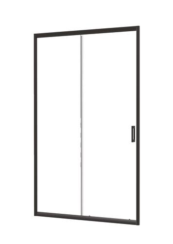 Paroi de douche porte coulissante profilés noirs CONCEPT'O 120cm