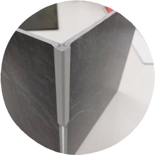 Profilé d'angle sortant chromé pour panneau mural 4 mm