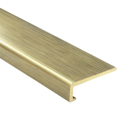 Profilé de finition droit bronze pour panneau mural 4 mm