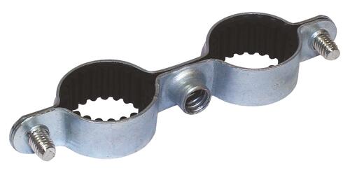 Collier double isophonique acier nickelé ø22 