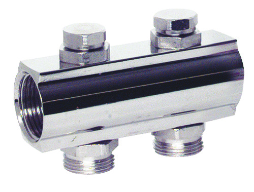 Collecteur chromé avec organe de réglage 2205-02-26