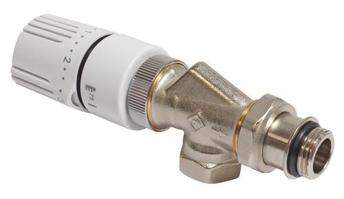 Robinet thermostatique équerre inversée 15/21 à élément sensible liquide